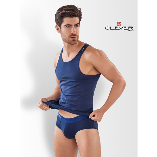 фото Майка clever moda, размер 48, синий