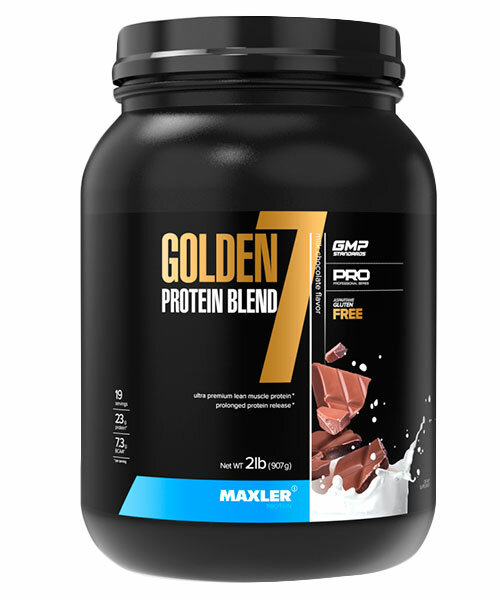 Протеин многокомпонентный Golden 7 Protein Blend Maxler 908 г (Молочный шоколад)