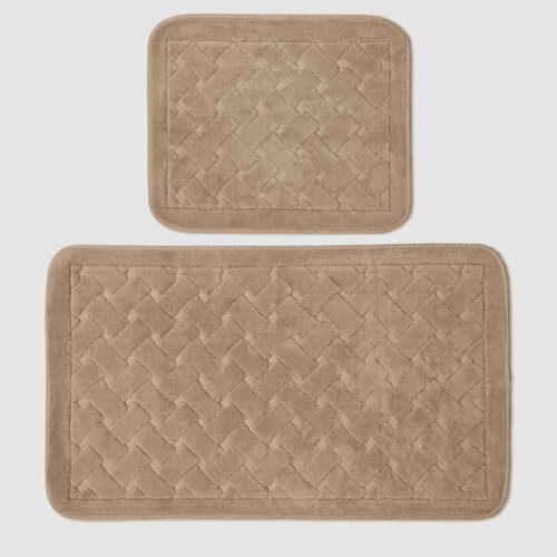 Коврик для ванны набор Retro textil Hamper бежевый 2 шт 6606₽