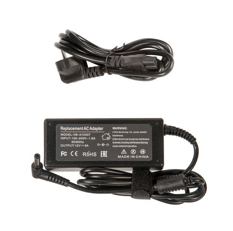 Power unit / Блок питания для монитора LCD 12V, 5A, 5.5х2.5 мм