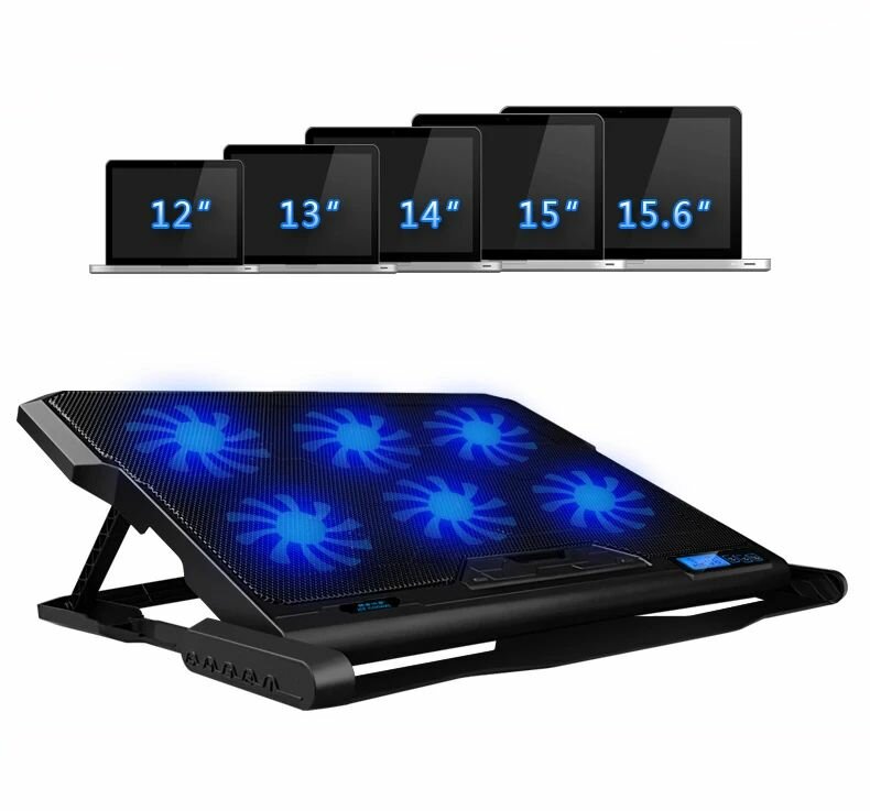 Подставка для ноутбука охлаждающая ICE COOREL A16 до 156" 2 USB 6 вентиляторов