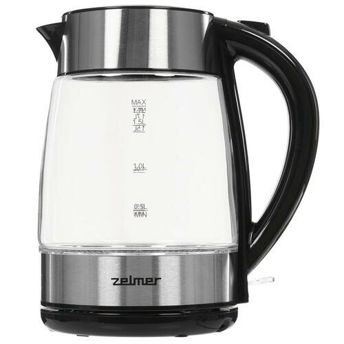 Чайник электрический Zelmer , 2200Вт, прозрачный и серебристый - фото №12