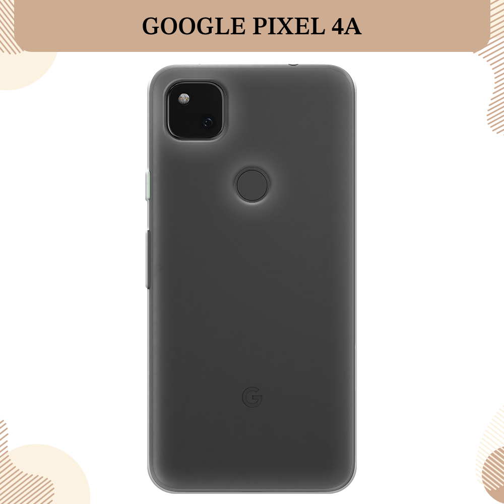 Силиконовый чехол на Google Pixel 4A / Гугл Пиксель 4А, прозрачный