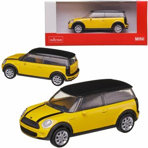 Машина металлическая 1:43 MINI CLUBMAN, цвет желтый 37300Y