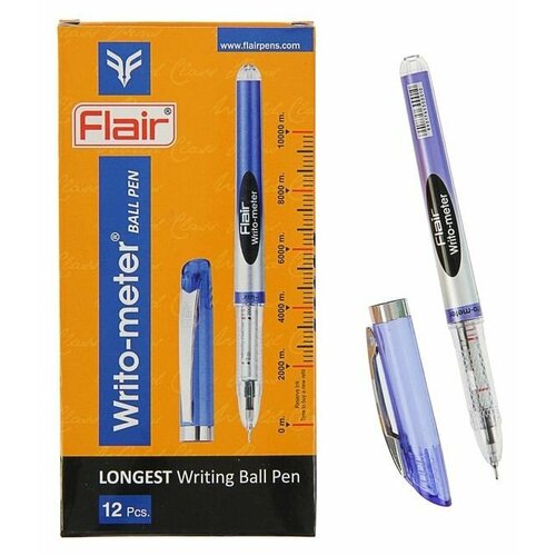 Flair Ручка шариковая. цвет стержня синий, Writo-Meter
