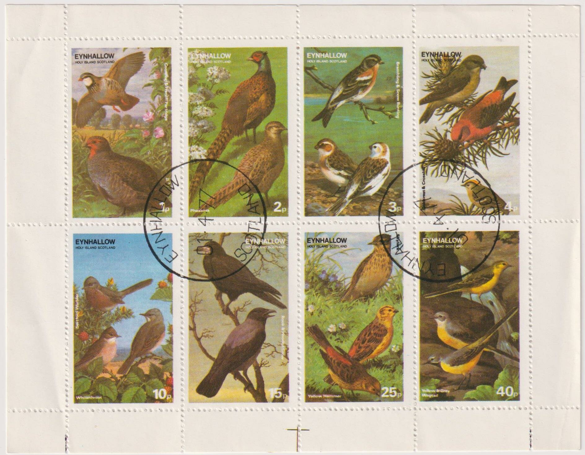Почтовые марки Виртландия 1977г. "Птицы - фантастика" Птицы U