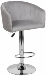 Стул барный ecoline Марк WX-2325 цвет сиденья серый, цвет основания хром