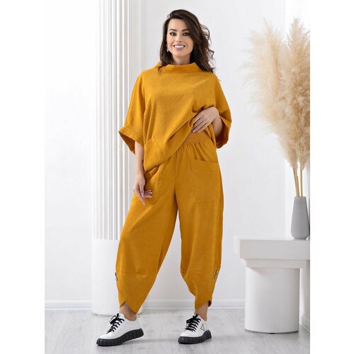 фото Костюм secret of intuition, размер 48-54, горчичный