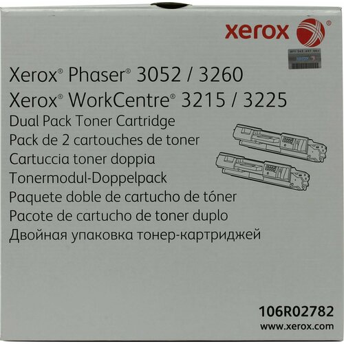 Тонер-картридж Xerox для Phaser 3052/3260/WC 3215/25 (2 шт.) черный (3 000 стр.)