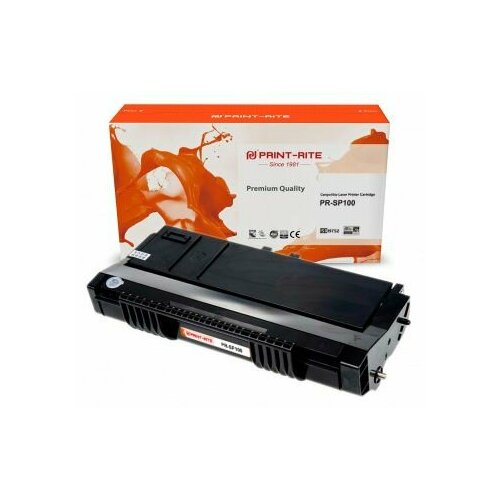 Тонер-картридж Print-Rite TFR864BPU1J SP100 черный (2000стр.) для Ricoh SP100/100SU/100SF картридж nv print sp101e 2000стр черный