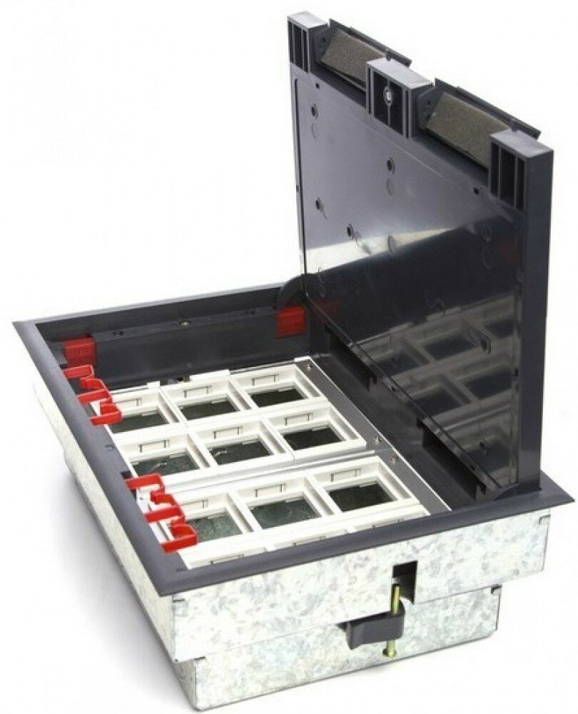 Ecoplast LUK/12 Люк в пол на 12 постов (45х45мм) в комплекте с коробкой и суппортами 70012