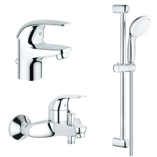 Комплект смесителей для ванной Grohe Euroeco Tempesta комплект смесителей для ванной nb0003 2 grohe euroeco хром