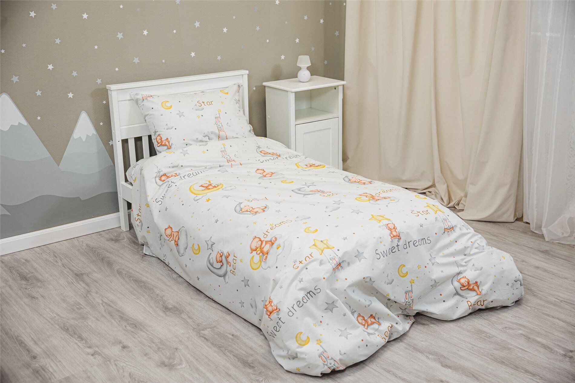 Детское постельное бельё Sweet Dreams Teddy Bear 60x120