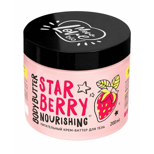 Питательный крем-баттер для тела с экстрактом клубники / MonoLove Bio Star Berry Nourishing Body Butter