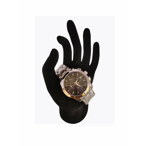 фото Наручные часы часы наручные мужские кварцевые повседневные, стальные, серебряный, черный мэбо