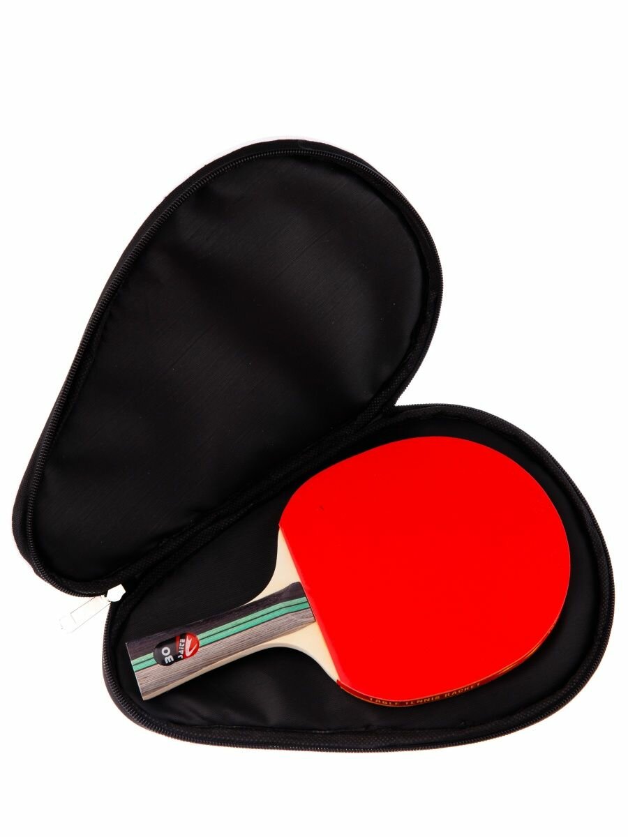 Чехол для ракетки для настольного тенниса Mr. Fox Tig c карманом для шариков, черный