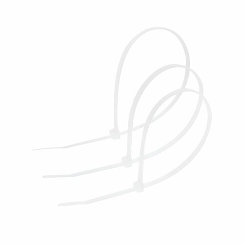 Хомут нейлоновый пластик 48х300 мм белый в упаковке 100 шт 541₽