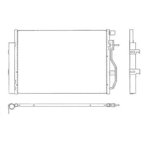 SAKURA Automotive 50819801 (50819801) радиатор кондиционера Chevrolet (Шевроле) aveo 1.6 2011 - Opel (Опель) mokKa