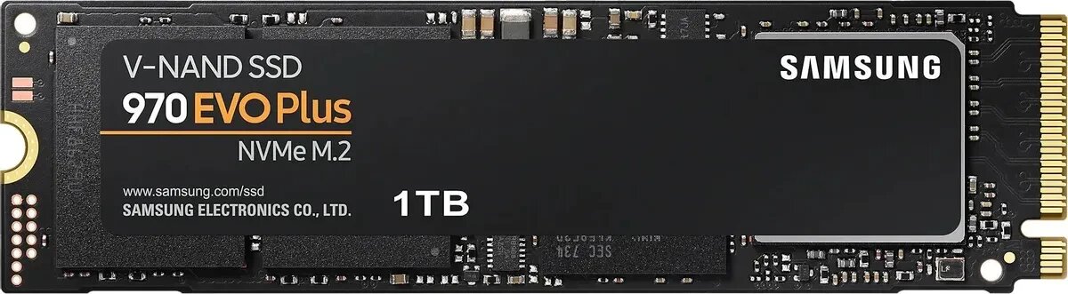 SSD накопитель Samsung M.2 2280 1TB 970 EVO PLUS (MZ-V7S1T0B/AM)