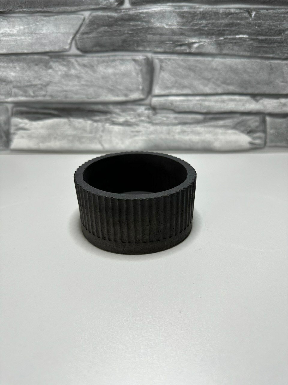 фото Кашпо, горшок для цветов, суккулентов и кактусов "Суккулентница", графит