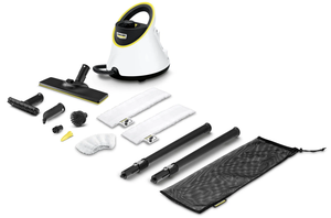 Пароочиститель KARCHER SC 2 Deluxe EasyFix Premium 1.513-253.0, белый/черный/желтый