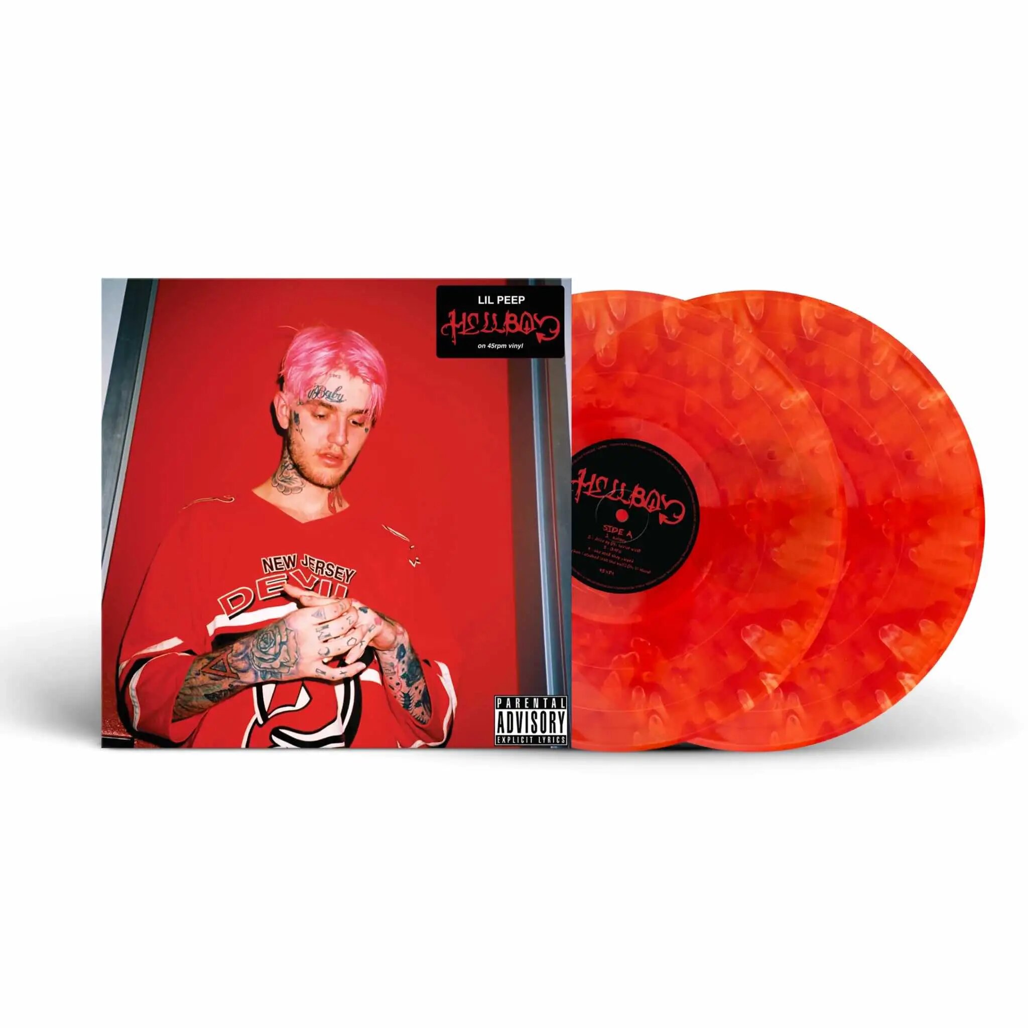 LIL PEEP - HELLBOY (2LP fire splatter) виниловая пластинка