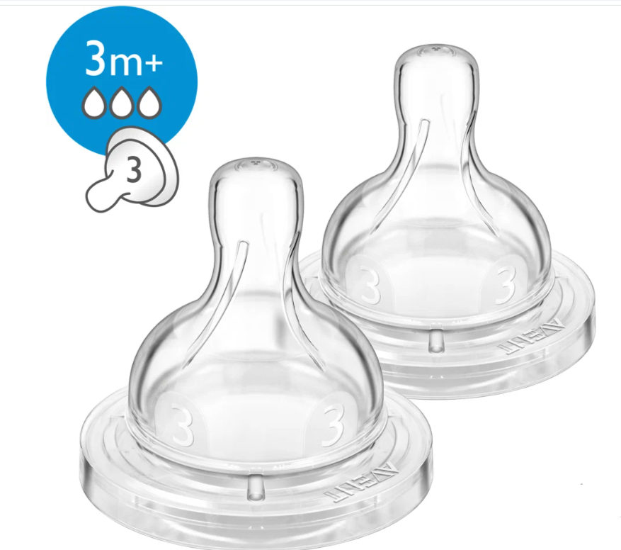 Соски Philips Avent Anti-colic средний поток 3 мес+ 2 шт. SCF633/27