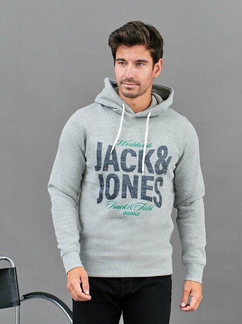 Джемпер Jack & Jones, размер 50, серый