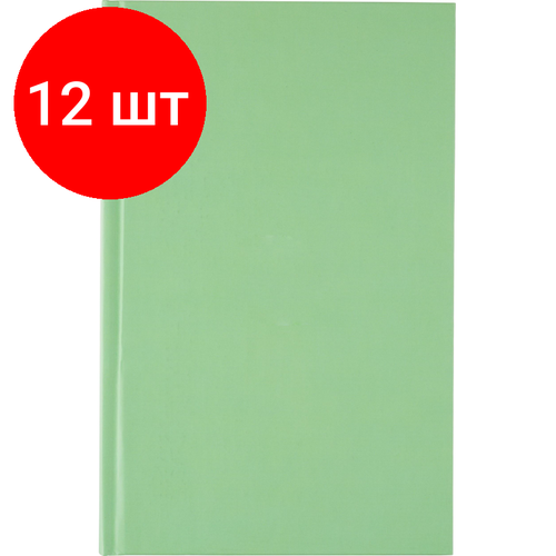 Комплект 12 штук, Бизнес-тетрадь А5.80л,7БЦ мат. лам, тон. бл, кл, Attache Bright colours лайм