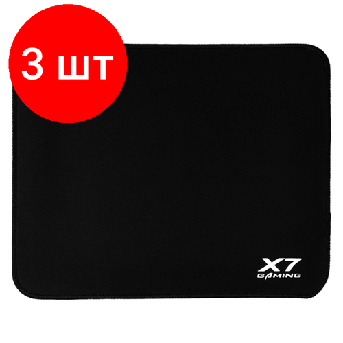 Комплект 3 штук, Коврик для мыши A4Tech X7 Pad X7-200MP черный 250x200x3мм