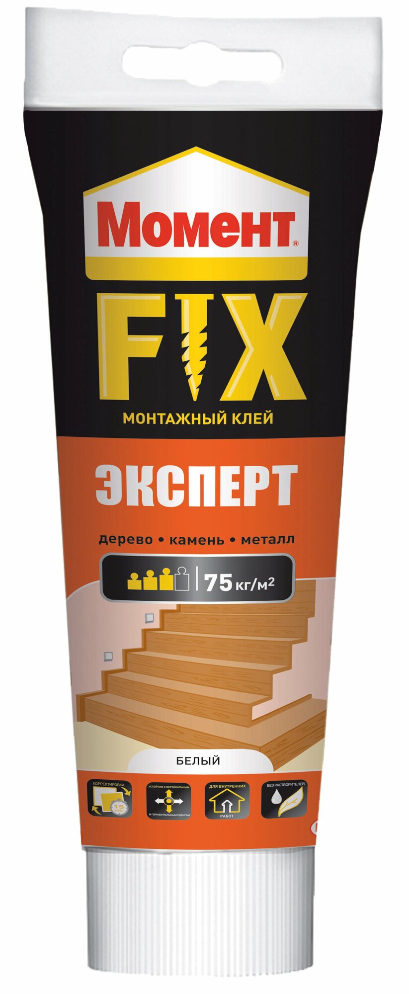 Клей монтажный Момент Fix Эксперт 250 г белый