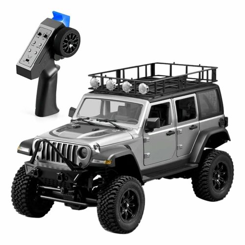 Внедорожник 1/12 MN Model электро серый - Jeep MN-128 4X4 Off Road 4WD 2.4G RTR