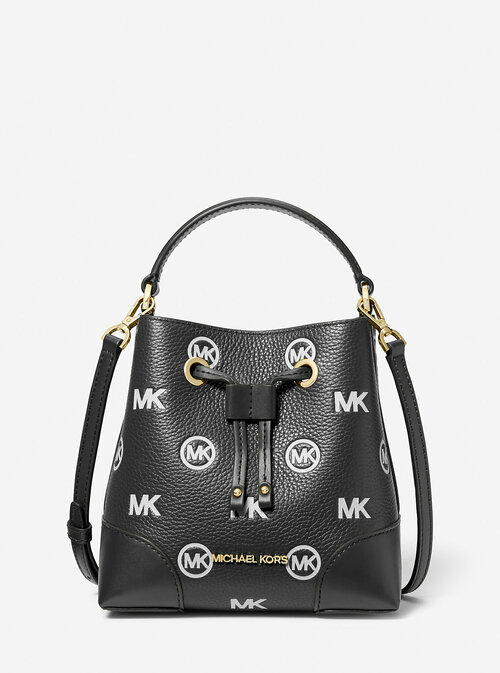 Сумка торба MICHAEL KORS 106364, фактура зернистая, гладкая, черный