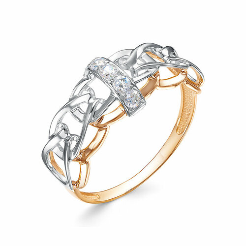 Кольцо Яхонт, золото, 585 проба, фианит, размер 16, бесцветный кольцо яхонт золото 585 проба размер 16