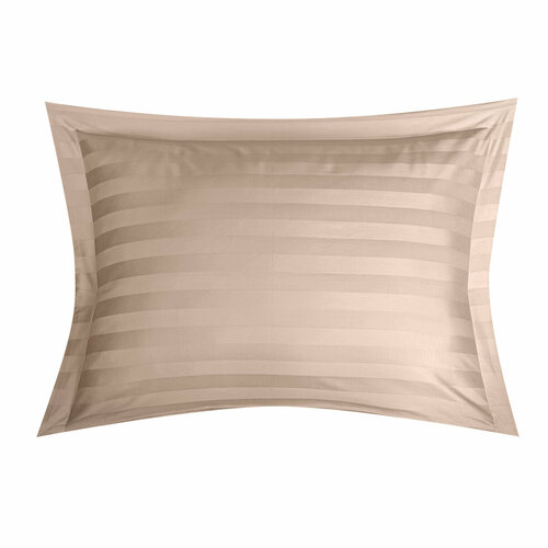 Наволочка Страйп-сатин Карамель, размер 50 х 70 см