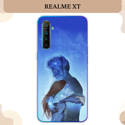 Силиконовый чехол Влюбленная пара небо на Realme XT / Реалми XT силиконовый чехол влюбленная пара небо на realme c30 реалми с30