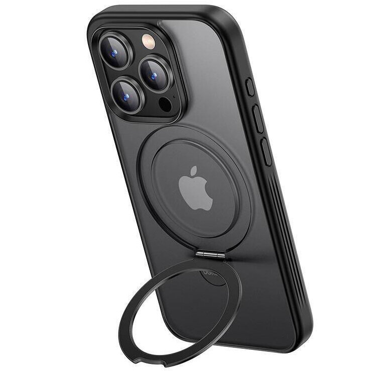 Защитный чехол UGREEN 25528_ с магнитным кольцом-подставкой, для iPhone 15 Pro 6.1'', прозрачный - фото №4