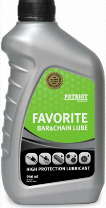 Масло цепное Patriot FAVORITE BAR&CHAIN LUBE, 0.95 л