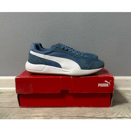 фото Кроссовки puma, полнота 10, размер 6us, белый, синий