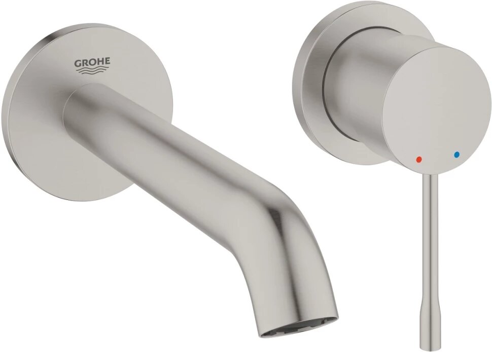 Смеситель для раковины Grohe Essence New 19408DC1 встраиваемый, без донного клапана, суперсталь
