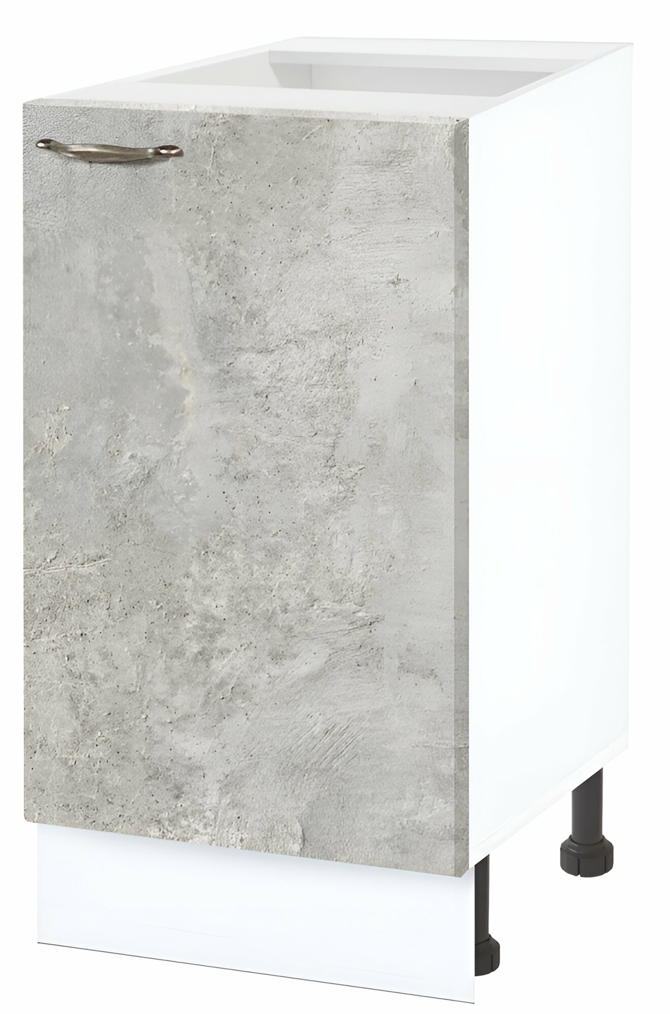 Шкаф кухонный напольный без столешницы, Полюс 40 см, ЛДСП бетон