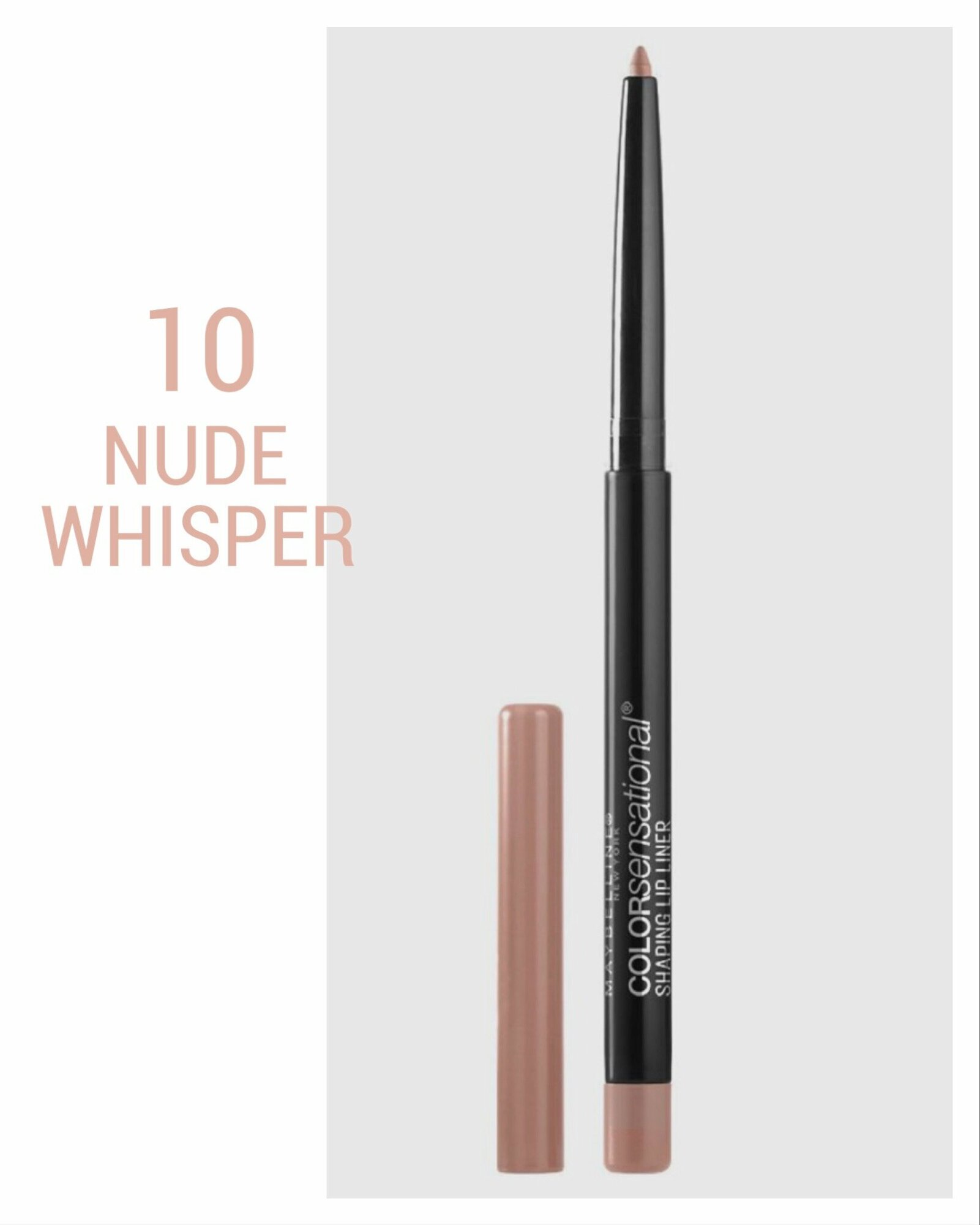 Maybelline New York карандаш для губ Color Sensational, 10 NUDE WHISPER