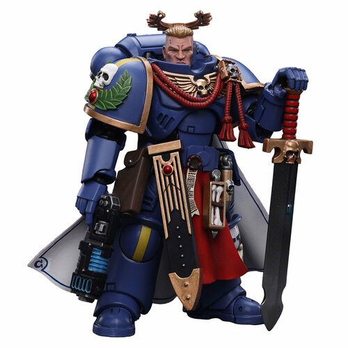 Фигурка Warhammer 40K Ultramarines Primaris Captain with Power Sword and Plasma Pistol 1:18