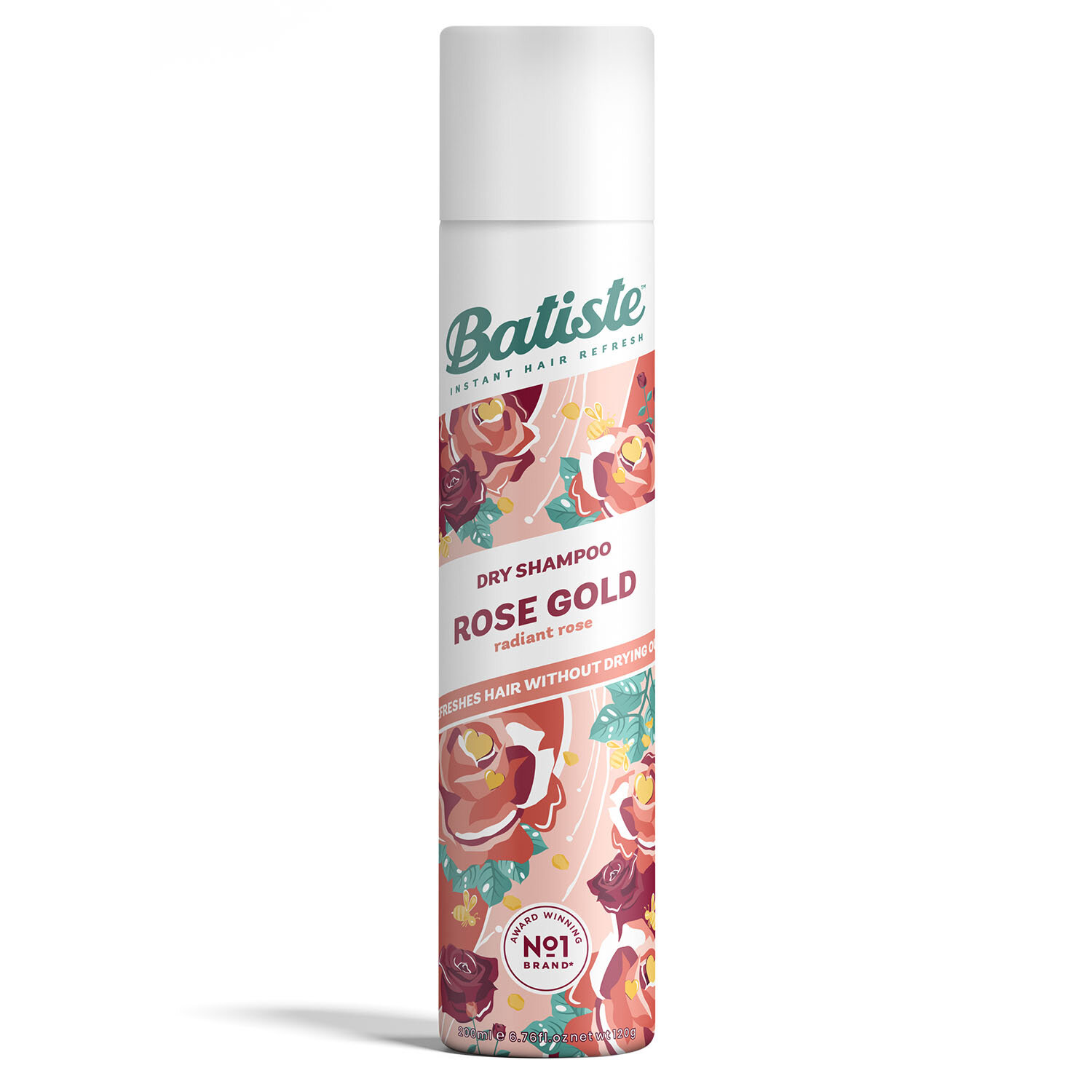 Batiste Dry Pretty & Delicate ROSE GOLD Сухой шампунь с ароматом розы, бергамота и ванили 200 мл