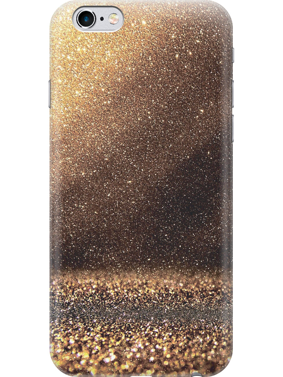 Силиконовый чехол на Apple iPhone 6s / 6 / Эпл Айфон 6 / 6с с рисунком "Золотая пыль"