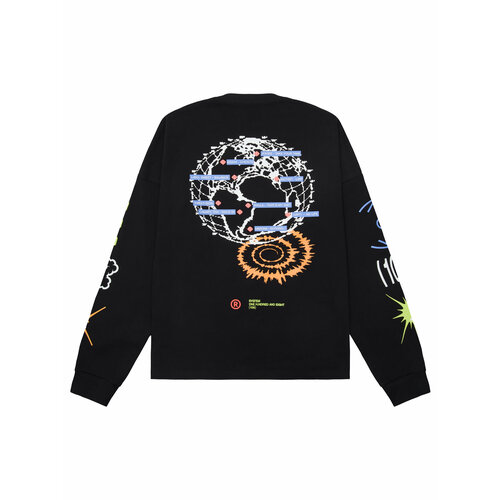 Лонгслив System 108, размер 46, черный