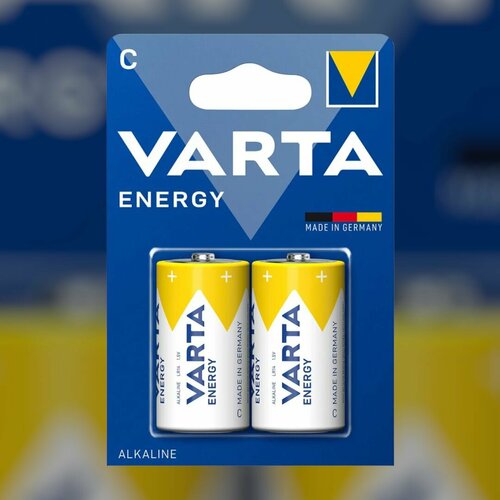 Батарейка Varta ENERGY LR14 C BL2 Alkaline 1.5V батарейка energizer max lr14 e93 c bl2