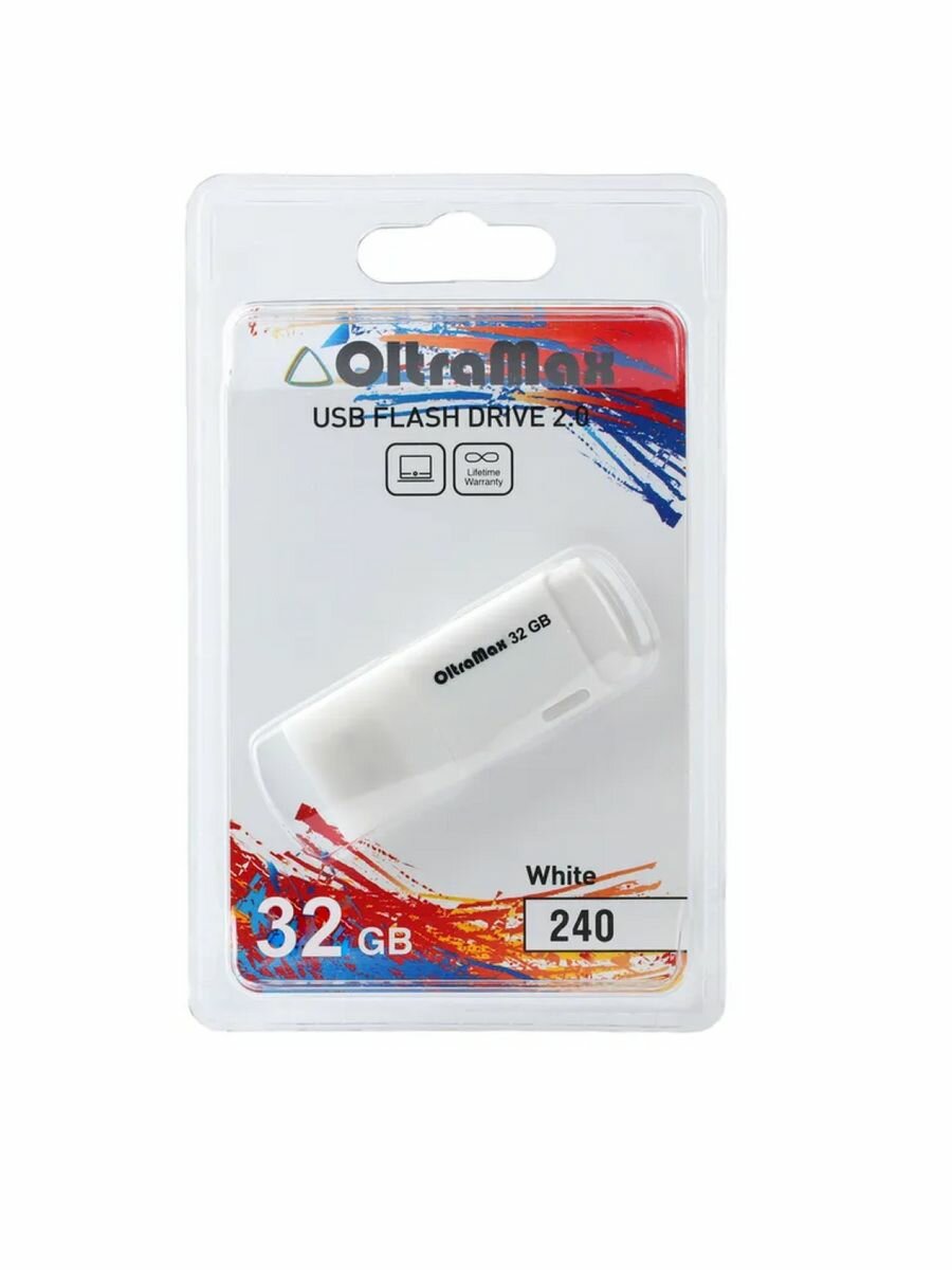 USB флеш накопитель OM-32GB-240-белый