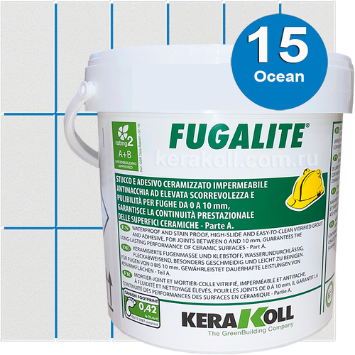 Kerakoll Fugalite Eco 15 Oceano 3kg затирка для швов