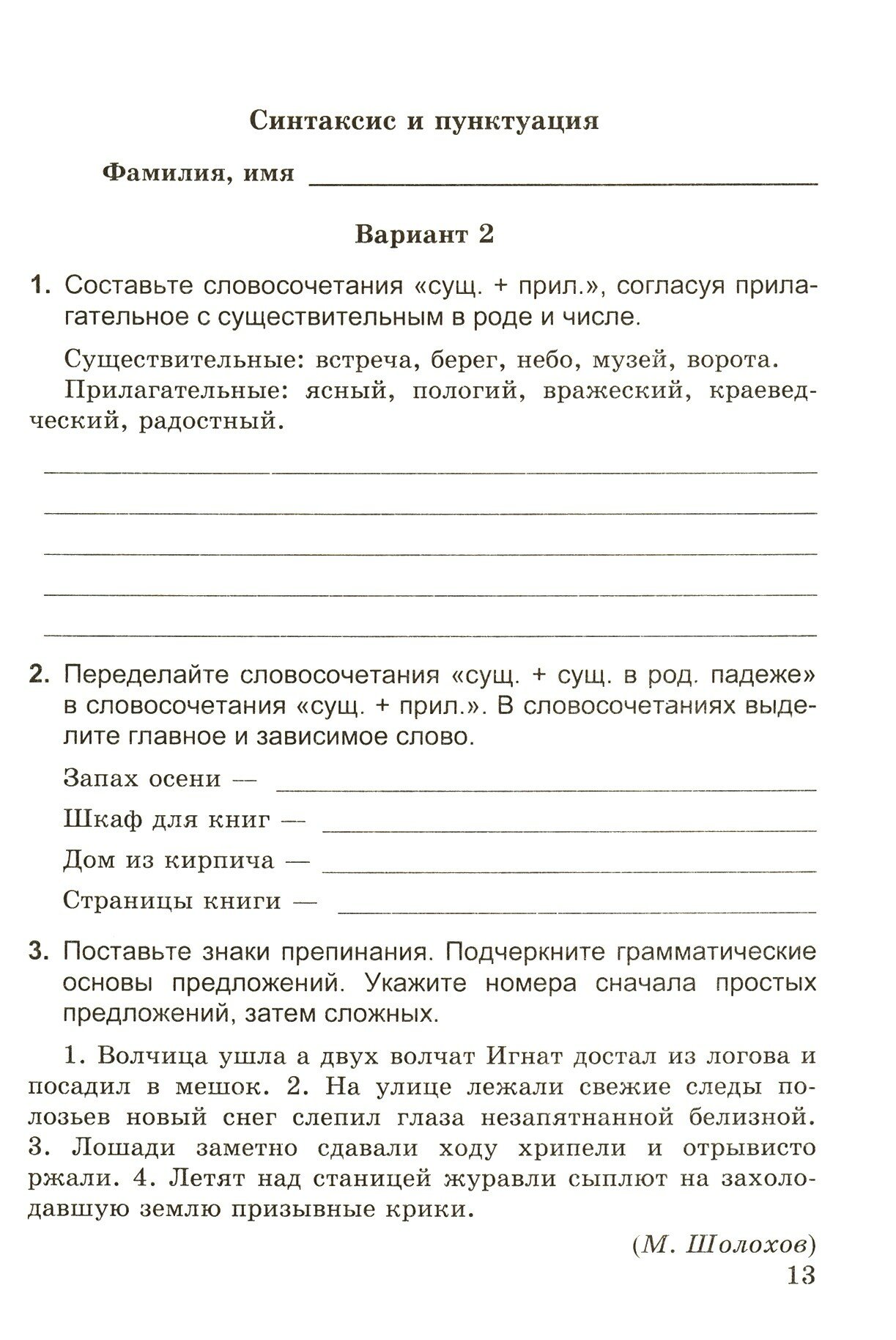 Самостоятельные работы по русскому языку. 6 класс. К учебнику М.Т. Баранова "Русский язык. 6 класс". (к новому учебнику) - фото №4